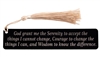 Serenity Prayer Engraved Leatherette Bookmark