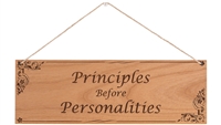 Alder Wood Laser Engraved Recovery Slogans Plaque