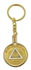 Gold Plated (Short Chain) Key Ring