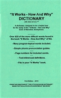 NA It Works-How and Why Dictionary - Paperback Booklet | Created by Recovery Emporium