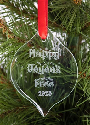 HAPPY, JOYOUS, AND FREE - RECOVERY ORNAMENT - 2023