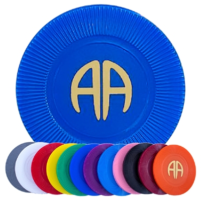Poker Chips with Gold Foil AA Letters | $ .35 each