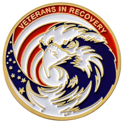 Veterans in Recovery - Painted Eagle Medallion