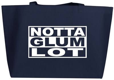 AA Tote Bag - Navy Blue with White text - Notta Glum Lot