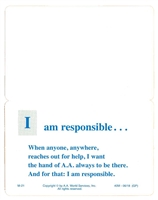 I Am Responsible Statement Bi-Fold Verse Card - AA