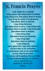 <!410>St. Francis Prayer Laminated Verse Card