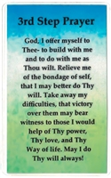 AA 3rd and 7th Step Prayers  double-sided Verse Card