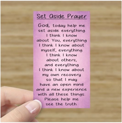 Set Aside Prayer Inspirational Verse Card