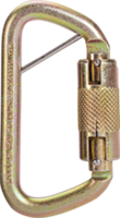 Carabiner, 9/16" (14 mm) gate, auto-locking, steel