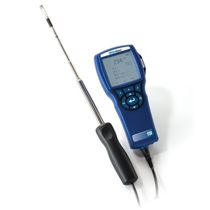 TSI 9555-X METER WITH 0-9,999 FPM 14-140F 0-95% RH VELOCITY 964 PROBE AND DATALOGGING