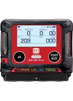 RKI GX-3R Pro LEL, O2, CO, H2S with Li-Ion Battery & 115 VAC Charger