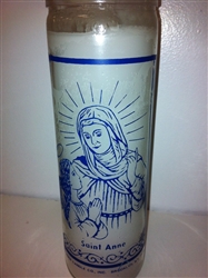 SAINT ANNE SEVEN DAY CANDLE IN GLASS