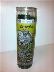 BAYBERRY (ARRAYAN) PREPARED SCENTED PILLAR CANDLE IN GLASS