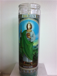 SAINT JUDE 7 DAY CANDLE IN GLASS (ST JUDAS TADEO)