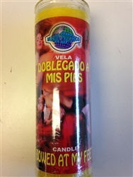 BOWS TO MY FEET PREPARED SCENTED CANDLE IN GLASS (DOBLEGADO A MIS PIES)
