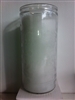 14 DAY WHITE UNSCENTED CANDLE IN GLASS