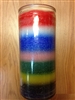 14 DAY 7 COLOR UNSCENTED CANDLE IN GLASS