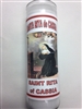 ST. RITA OF CASSIA SEVEN DAY UNSCENTED WHITE CANDLE IN GLASS (SANTA RITA de CASSIA)