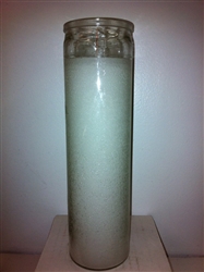 SEVEN DAY CANDLE IN GLASS - WHITE