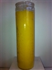 SEVEN DAY CANDLE IN GLASS - YELLOW