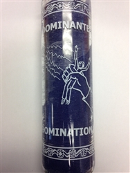 DOMINATION / DOMINANTE 7 DAY UNSCENTED PURPLE CANDLE IN GLASS (DOMINANTE)