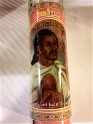 SAINT JUAN DIEGO 7 DAY PINK CANDLE IN GLASS (SAN JUAN DIEGO)