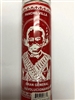 PANCHO VILLA UNSCENTED RED CANDLE IN GLASS (GRAN GENERAL REVOLUCIONARIO)