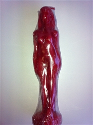 IMAGE CANDLE FOR FEMALE IN RED 7"