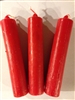 ALTAR CANDLES 1 COLOR 1 1/8"D X 5 1/2" T IN RED SET OF 3 W/FREE SHIP! WICCA, PAGAN, SANTERIA