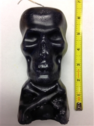 IMAGE CANDLE BLACK SKULL 5 1/2" TALL