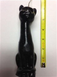 IMAGE CANDLE BLACK CAT 6" TALL