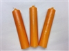 ALTAR CANDLES 1 COLOR 1 1/8"D X 5 1/2" T IN ORANGE SET OF 3 W/FREE SHIP! WICCA, PAGAN, SANTERIA