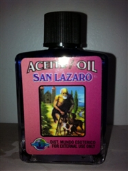MAGICAL AND DRESSING OIL (ACEITE) 1/2OZ SAINT LAZARUS (SAN LAZARO)