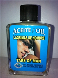 MAGICAL AND DRESSING OIL (ACEITE) 1/2OZ - TEARS OF A MAN (LAGRIMAS DE HOMBRE)