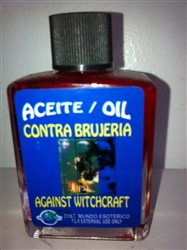 MAGICAL AND DRESSING OIL (ACEITE) 1/2OZ AGAINST WITCHCRAFT ( CONTRA BRUJERIA )
