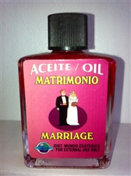 MAGICAL AND DRESSING OIL (ACEITE) 1/2OZ MARRIAGE ( MATRIMONIO )