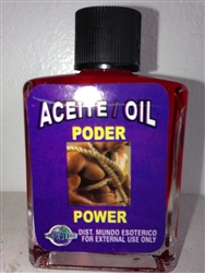 MAGICAL AND DRESSING OIL (ACEITE) 1/2 OZ FOR POWER (PODER)