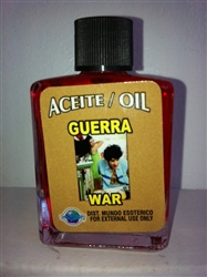 MAGICAL AND DRESSING OIL (ACEITE) 1/2 OZ - WAR (GUERRA)