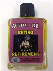 INDIO PRODUCTS MAGICAL AND DRESSING OIL (ACEITE) 1/2 OZ - RETIREMENT (RETIRO)