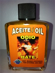 MAGICAL AND DRESSING OIL (ACEITE) 1/2 OZ - HATE (ODIO)