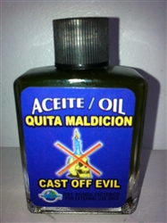 MAGICAL AND DRESSING OIL (ACEITE) 1/2 OZ - CAST OFF EVIL (QUITA MALDICION)