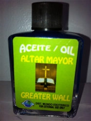 MAGICAL AND DRESSING OIL (ACEITE) 1/2 OZ - GREATER WALL (ALTAR MAYOR)