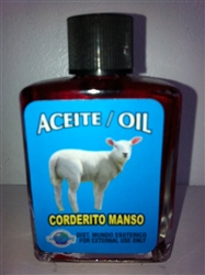 MAGICAL AND DRESSING OIL (ACEITE) 1/2 OZ - TAME SHEEP (CORDERITO MANSO)
