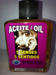 MAGICAL AND DRESSING OIL (ACEITE) 1/2 OZ - 5 SENSES (5 SENTIDOS)