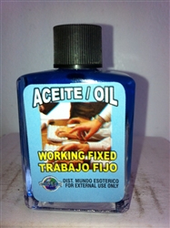 MAGICAL AND DRESSING OIL (ACEITE) 1/2 OZ - FIX WORK (TRABAJO FIJO)