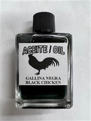 MAGICAL AND MYSTICAL DRESSING OIL (ACEITE) 1/2 OZ - BLACK CHICKEN (GALLINA NEGRA)