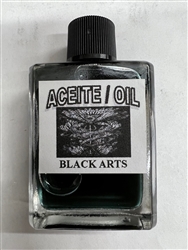 MAGICAL AND MYSTICAL DRESSING OIL (ACEITE) 1/2 FL OZ - BLACK ARTS (ARTE NEGRA)