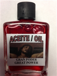 MAGICAL AND DRESSING OIL (ACEITE) 1/2 OZ - GREAT POWER (GRAN PODER)