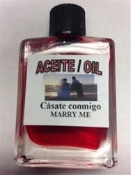MAGICAL AND DRESSING OIL (ACEITE) 1/2 OZ - MARRY ME (CASATE CONMIGO)