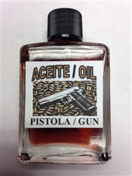 MAGICAL AND DRESSING OIL (ACEITE) 1/2 OZ - GUN (PISTOLA)